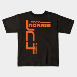 Lando Norris LN4 Grand Prix Driver F1 Racing Driver Kids T-Shirt